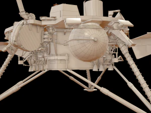 InSight NASA Mars Lander 3D Model