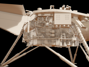 InSight NASA Mars Lander 3D Model