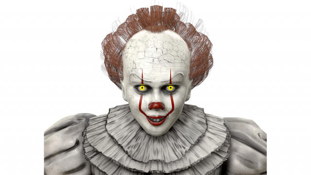 Clown Pennywise - It 3D Model .c4d .max .obj .3ds .fbx .stl .blend 