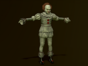 Clown Pennywise - It 3D Model