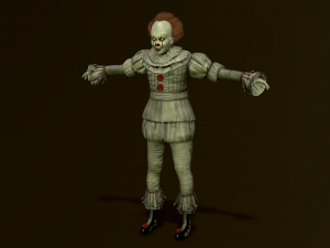 Clown Pennywise - It 3D Model