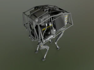 BigDog Robot Boston Dynamics 3D Model