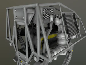 BigDog Robot Boston Dynamics 3D Model