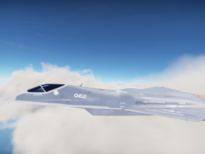 Sixth-Generation Fighter Concept Model 3D