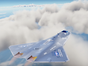 Sixth-Generation Fighter Concept Model 3D