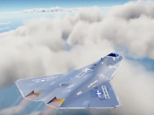 Sixth-Generation Fighter Concept 3D Model