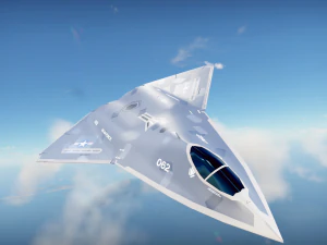 Sixth-Generation Fighter Concept 3D Model