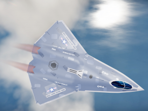 Sixth-Generation Fighter Concept Model 3D