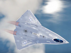 Sixth-Generation Fighter Concept 3D Model