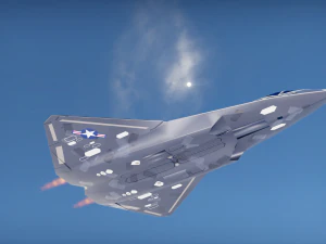 Sixth-Generation Fighter Concept 3D Model