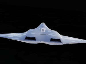 Sixth-Generation Fighter Concept Model 3D
