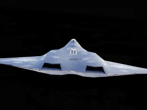 Sixth-Generation Fighter Concept 3D Model