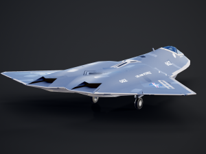 Sixth-Generation Fighter Concept Model 3D