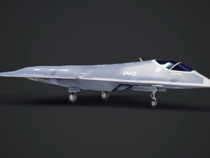 Sixth-Generation Fighter Concept 3D Model
