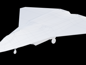 Sixth-Generation Fighter Concept Model 3D