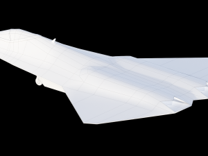 Sixth-Generation Fighter Concept Model 3D
