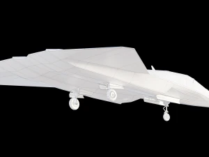 Sixth-Generation Fighter Concept 3D Model