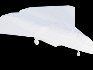 Sixth-Generation Fighter Concept Model 3D