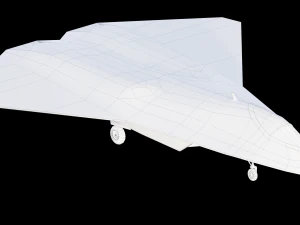 Sixth-Generation Fighter Concept 3D Model