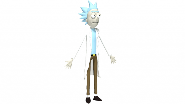 Rick Sanchez 3D Model .c4d .max .obj .3ds .fbx .stl .blend 