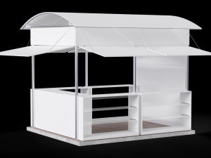 Kiosk - Outdoor Version 3D-Modell