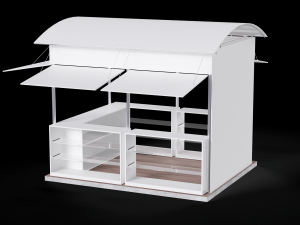 Kiosk - Outdoor Version 3D-Modell