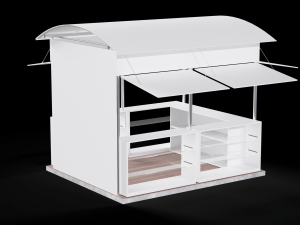 Kiosk - Outdoor Version 3D-Modell