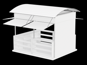 Kiosk - Outdoor Version 3D-Modell