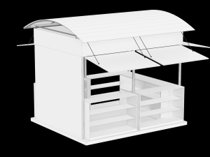 Kiosk - Outdoor Version 3D-Modell