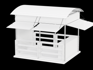 Kiosk - Outdoor Version 3D-Modell