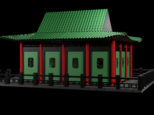 Tea Room chinese house 3Dモデル