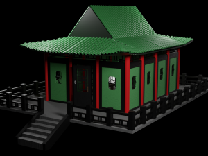 Tea Room chinese house Modèle 3D