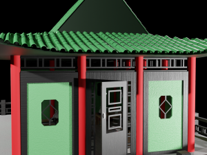 Tea Room chinese house 3Dモデル