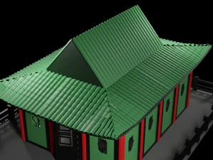 Tea Room chinese house 3D Model