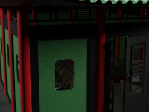 Tea Room chinese house 3D Model