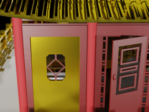 Tea Room chinese house 3D Model