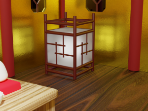 Tea Room chinese house 3D Model