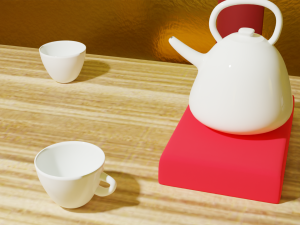 Tea Room chinese house 3D Model