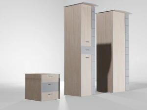 Decorative cabinets 3 in 1 Super pack 3D Model