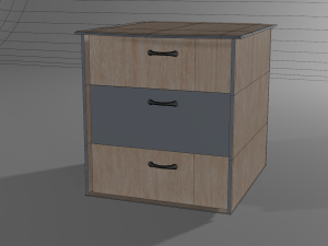 Decorative cabinets 3 in 1 Super pack Modèle 3D