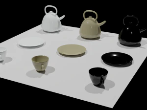 Набір посуду 3D Модель