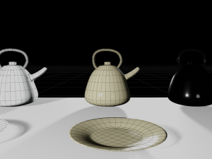A set of dishes 3D 모델