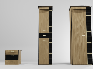 Decorative cabinets 3 in 1 Super pack Model 3D