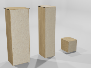Decorative cabinets 3 in 1 Super pack Model 3D