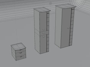 Decorative cabinets 3 in 1 Super pack Model 3D