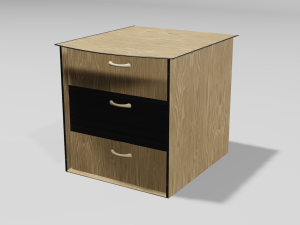 Decorative cabinets 3 in 1 Super pack Model 3D