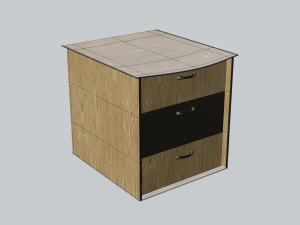 Decorative cabinets 3 in 1 Super pack Model 3D