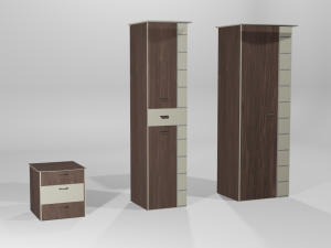 Decorative cabinets 3 in 1 Super pack 3D Model