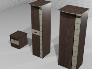 Decorative cabinets 3 in 1 Super pack Modelo 3D