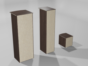 Decorative cabinets 3 in 1 Super pack Modelo 3D